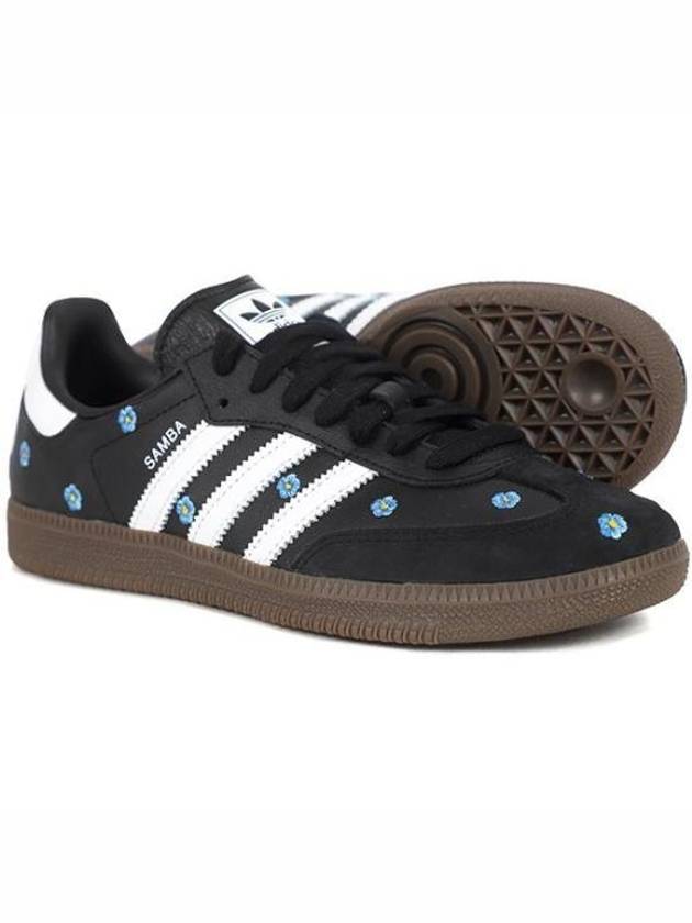 Samba OG Floral Low Top Sneakers Core Black - ADIDAS - BALAAN 2