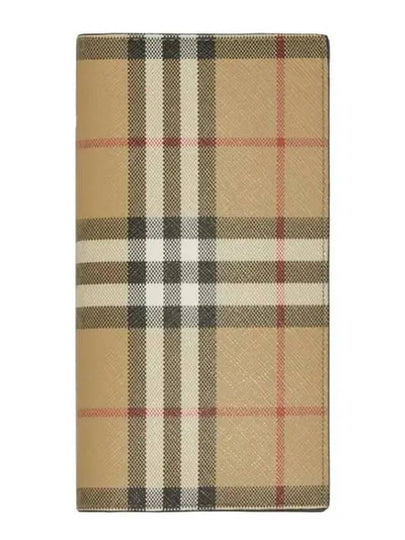 Check Pattern Bifold Long Wallet Beige - BURBERRY - BALAAN 2