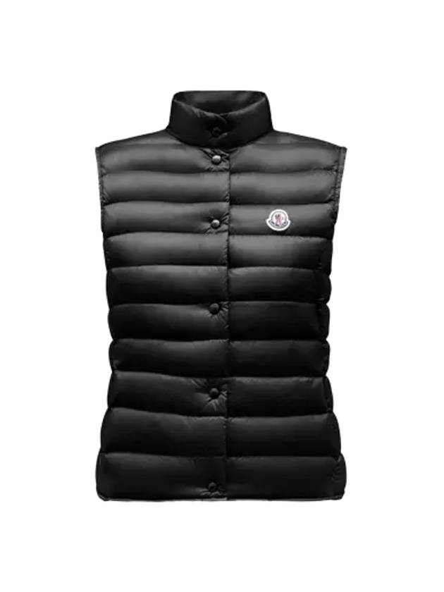 Liane Logo Patch Down Vest Black - MONCLER - BALAAN 3