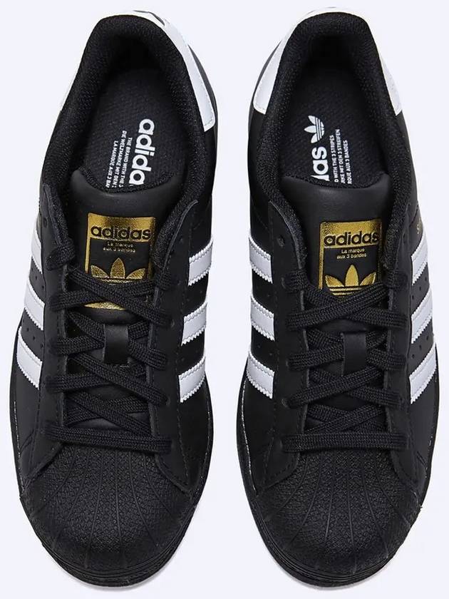 Men's Superstar Low Top Sneakers Core All Black - ADIDAS - BALAAN 5