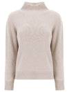 Women's Tahiti Cashmere Yarn Turtleneck Ecru - S MAX MARA - BALAAN 1