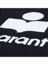 24 ss Linen T-Shirt WITH Flock Logo TS0045HAB1N22H01BK B0650981194 - ISABEL MARANT - BALAAN 6