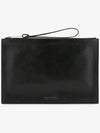 Leather Strap Clutch Bag Black - BOTTEGA VENETA - BALAAN 3