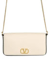 V Logo Signature Clutch Bag Ivory - VALENTINO - BALAAN 2