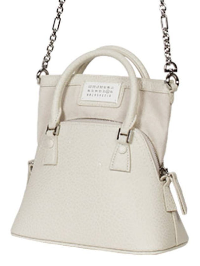 5AC Classique Micro Tote Bag Light Grey - MAISON MARGIELA - BALAAN 2