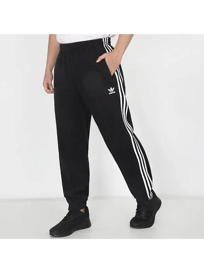 3 Stripes Fleece Track Pants Black - ADIDAS - BALAAN 2