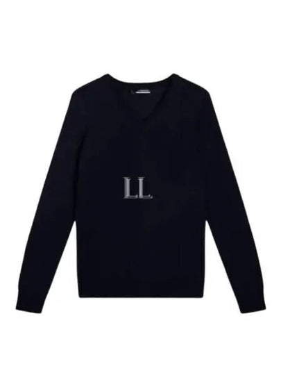 Amaya V-Neck Knit Top Navy - J.LINDEBERG - BALAAN 2