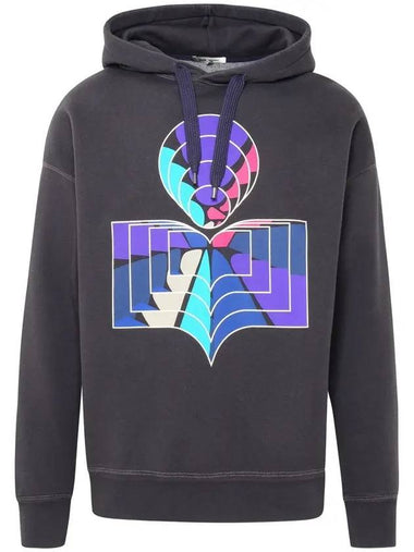 Milanz Colorful Logo Hoodie Faded Night - ISABEL MARANT - BALAAN 1