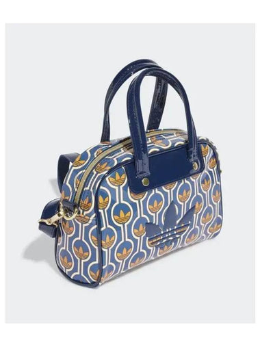 Monogram Print Mini Bowling Tote Bag Blue - ADIDAS - BALAAN 1