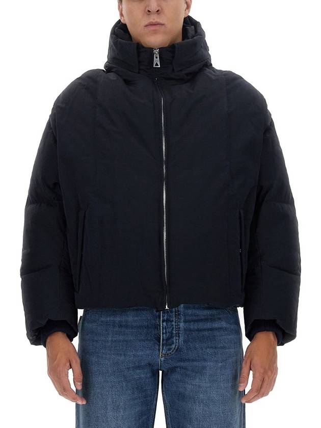 Tech Nylon Puffer Zip Up Jacket Navy - BOTTEGA VENETA - BALAAN 2