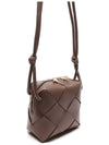 Cassette Intrecciato Mini Shoulder Bag Brown - BOTTEGA VENETA - BALAAN 4