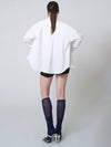 Chin Volume Wind Shirt White - ATHPLATFORM - BALAAN 3