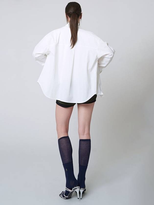 AW41SH05 Chin Volume Wind Shirt_White - ATHPLATFORM - BALAAN 3