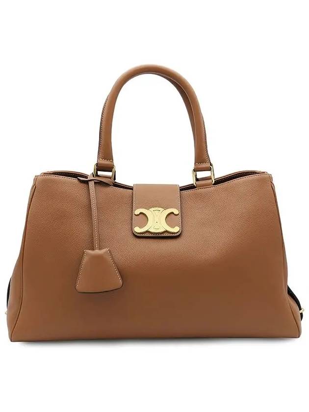 Appoline Medium Supple Calfskin Tote Bag Tan - CELINE - BALAAN 3