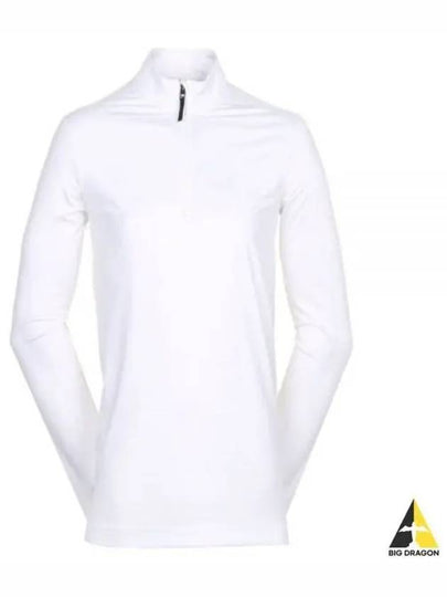 Golf Dri Fit Victory Half Zip Long Sleeve T-Shirt White - NIKE - BALAAN 2