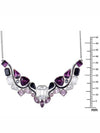 Impulse multicolored crystal rhodiumplated necklace - SWAROVSKI - BALAAN 5