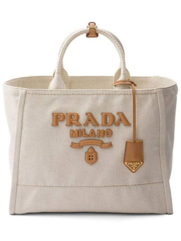 large logo applique tote bag 1BG473VOHO2DLI - PRADA - BALAAN 1