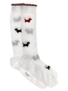 Hector Motif Socks White - THOM BROWNE - BALAAN 1