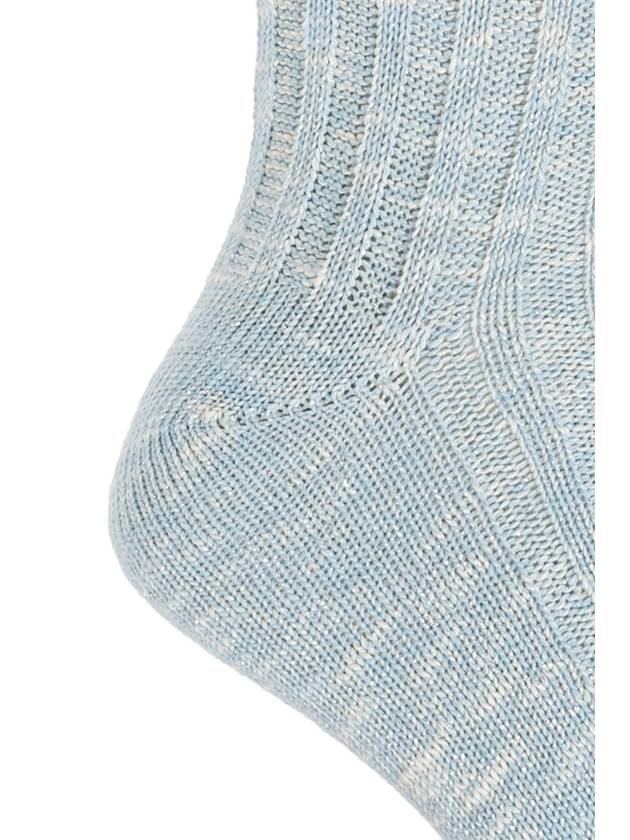 Ganni Socks With Lurex Thread, Women's, Blue - GANNI - BALAAN 3