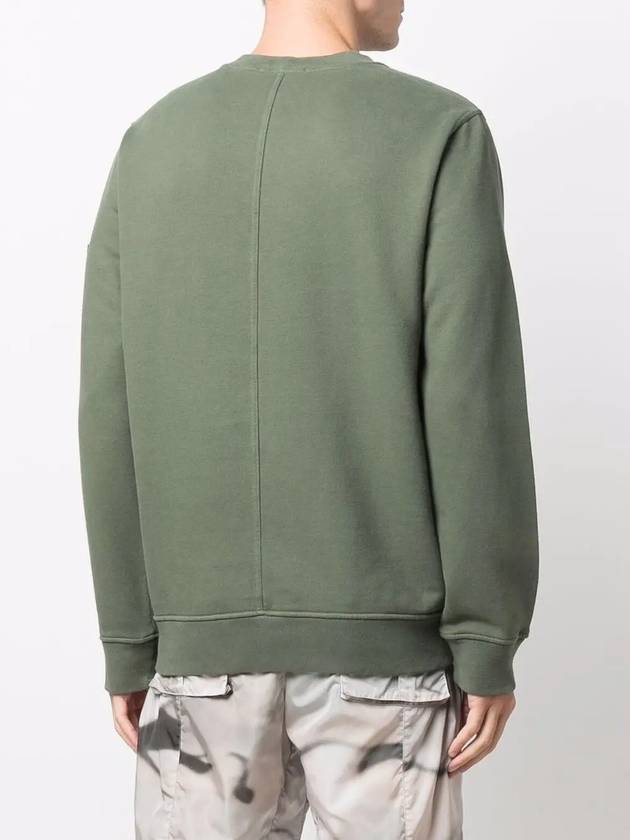 Men's Wappen Patch Pocket Sweatshirt Green - STONE ISLAND - BALAAN 5