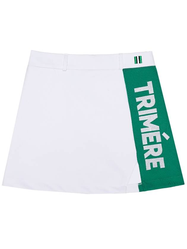 Twotone straight skirt WOMAN WHITE TMFGC20511 - TRIMERE - BALAAN 2