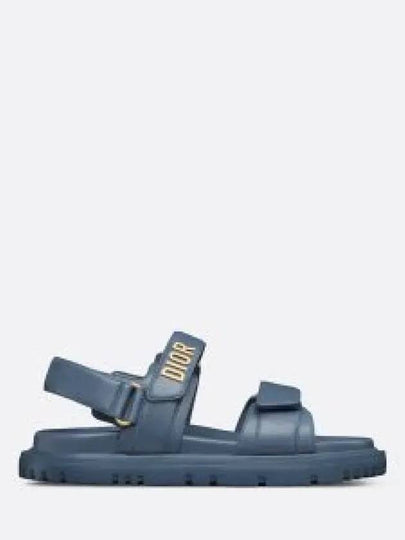 Dioract Strap Lambskin Sandals Midnight Blue - DIOR - BALAAN 2