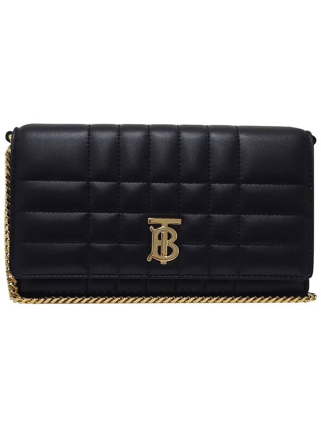 Lola Gold Logo Quilted Mini Cross Bag Black - BURBERRY - BALAAN 3