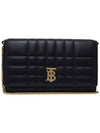 Lola Gold Logo Quilted Mini Cross Bag Black - BURBERRY - BALAAN 3