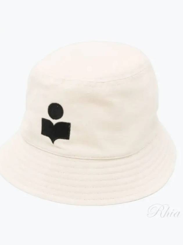 Haley Embroidered Logo Bucket Hat Ivory - ISABEL MARANT - BALAAN 2