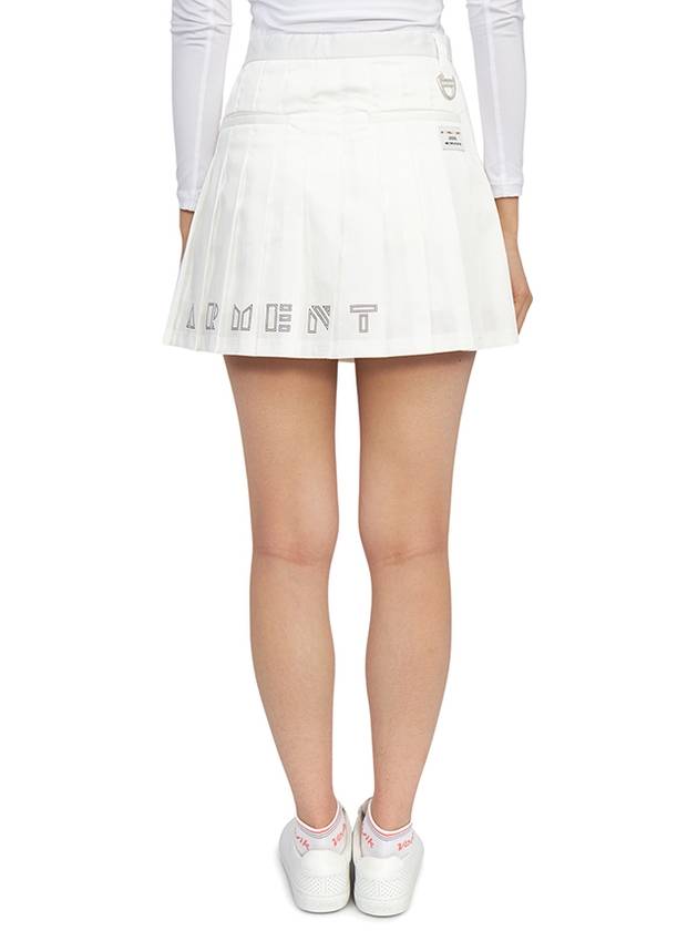 Trans Pleated Skirt White - HORN GARMENT - BALAAN 5