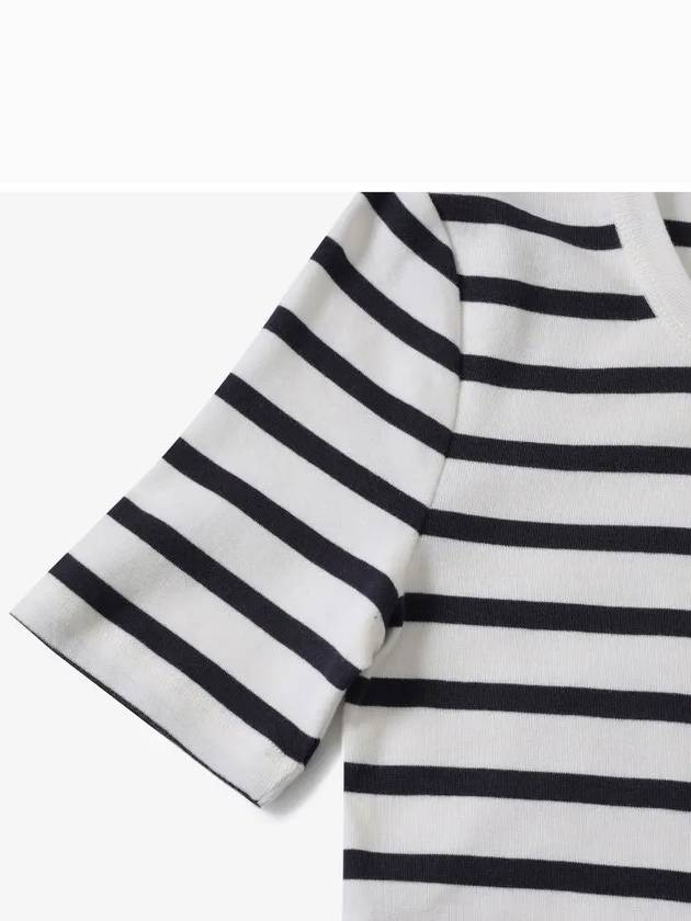 Striped Short Sleeve T-Shirt - A.P.C. - BALAAN 4