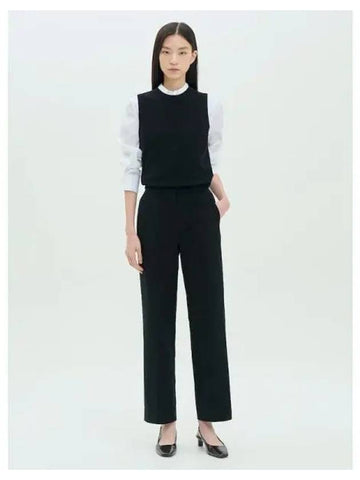 Women s Moleskine Stretch High Waist Straight Fit Pants Black Domestic Product - THEORY - BALAAN 1