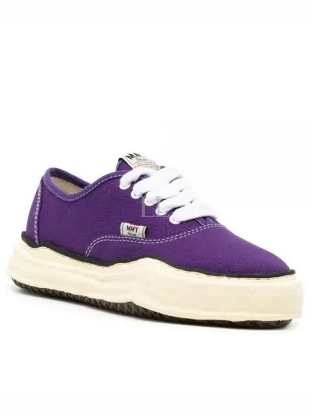 24 A09FW735 Purple Baker OG Sole Canvas Low Top Sneakers - MIHARA YASUHIRO - BALAAN 1