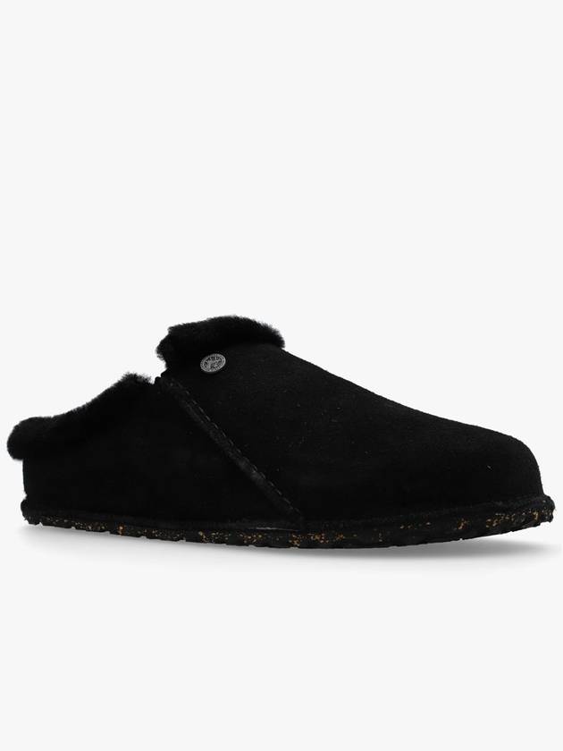 Zermatt Suede Slippers Black - BIRKENSTOCK - BALAAN 5