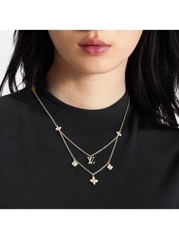 LV Floragram Necklace Gold - LOUIS VUITTON - BALAAN 5