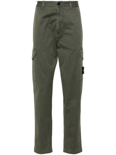 Wappen Logo Classic Cargo Straight Pants Green - STONE ISLAND - BALAAN 1