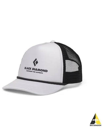 BLACK DIAMOND Flat Bill Trucker Hat AAAAP723049 - BLACK & BROWN - BALAAN 1