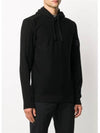 Men's Shadow Project Waffen Patch Hooded Ribbed Knit Top Black - STONE ISLAND - BALAAN 3