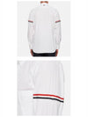 Men's Poplin Grosgrain Armband Classic Long Sleeve Shirt White - THOM BROWNE - BALAAN 6