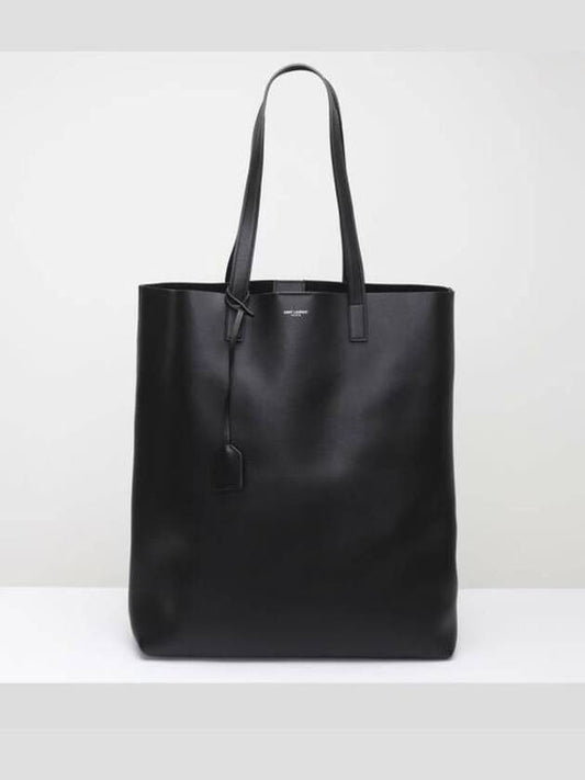 Logo Soft Leather Bold Shoulder Bag Black - SAINT LAURENT - BALAAN 2
