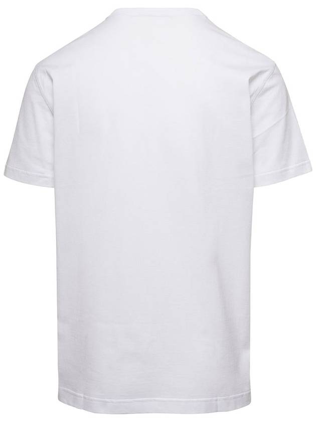 logo patch crew neck cotton short sleeve t-shirt white - DOLCE&GABBANA - BALAAN 3