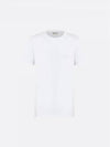 Embroidered Logo Cotton Jersey Short Sleeve T-Shirt White - DIOR - BALAAN 2