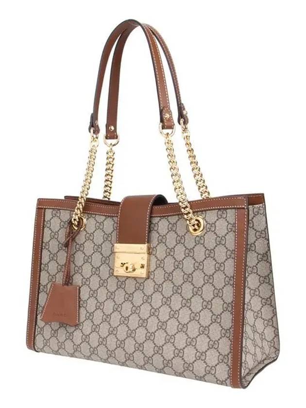 GG Padlock Supreme Medium Shoulder Bag Brown - GUCCI - BALAAN 3