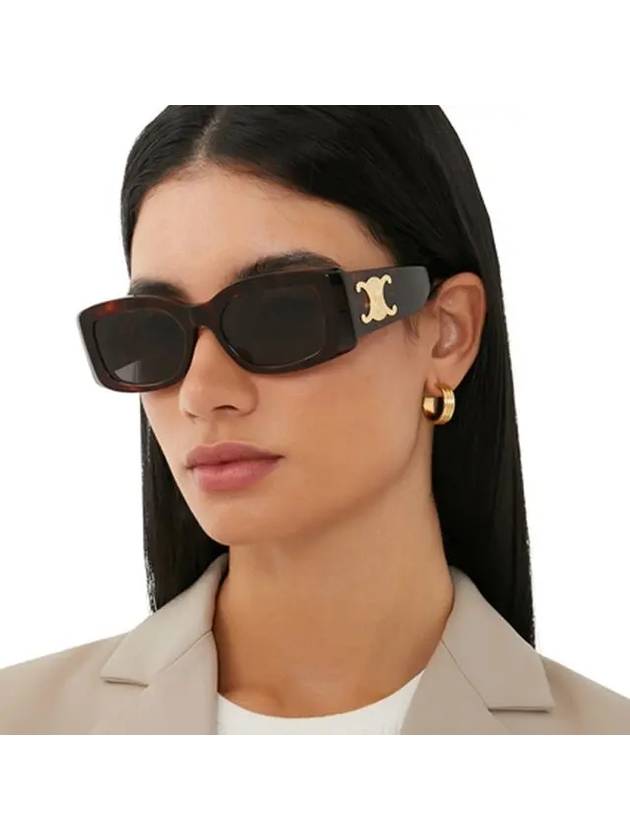 Eyewear Square Acetate Sunglasses Dark Havana - CELINE - BALAAN 2