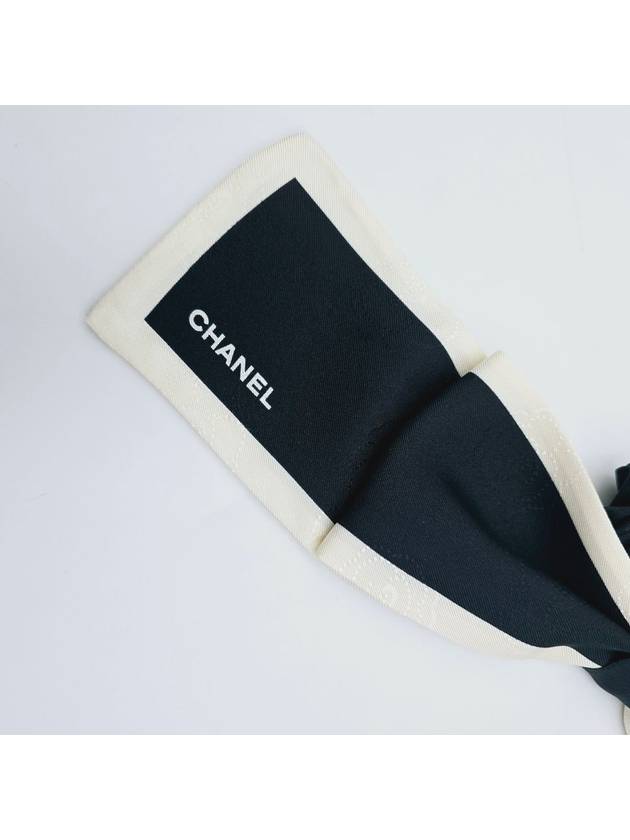 Hair Chouchou Silk Ribbon Hair Band Black AA7530 - CHANEL - BALAAN 5