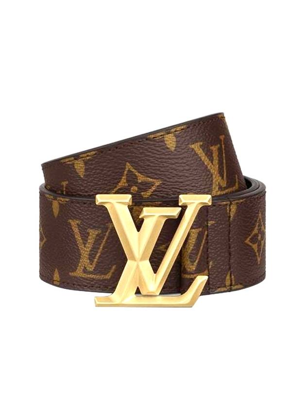 Pyramide 40MM Monogram Leather Belt Black Brown - LOUIS VUITTON - BALAAN 1