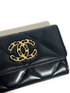 19 Gold Hardware Lambskin Flap Card Wallet Black - CHANEL - BALAAN 5