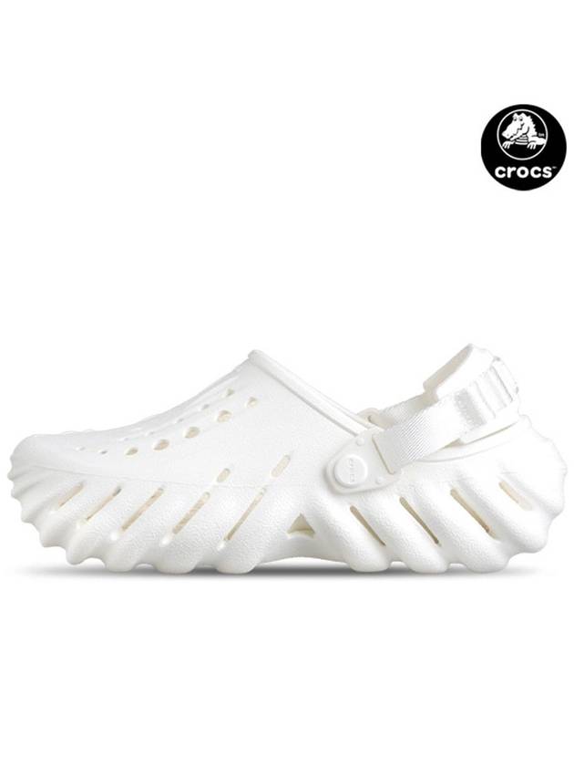 Eco Clog Sandals Slippers White 207937 100 - CROCS - BALAAN 1