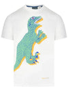 Dino Print Short Sleeve T-Shirt Green White - PAUL SMITH - BALAAN 3