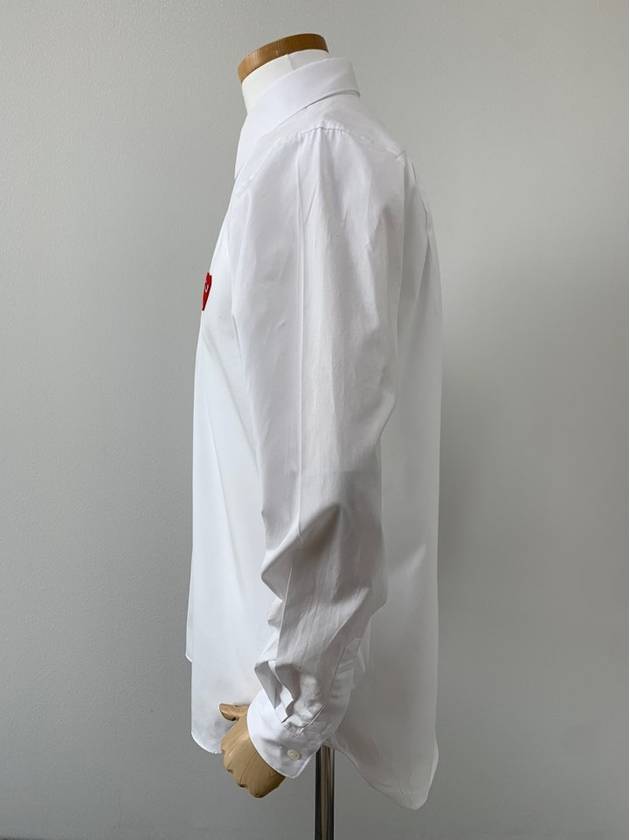 Men s White Shirt Red Waffen - COMME DES GARCONS - BALAAN 3